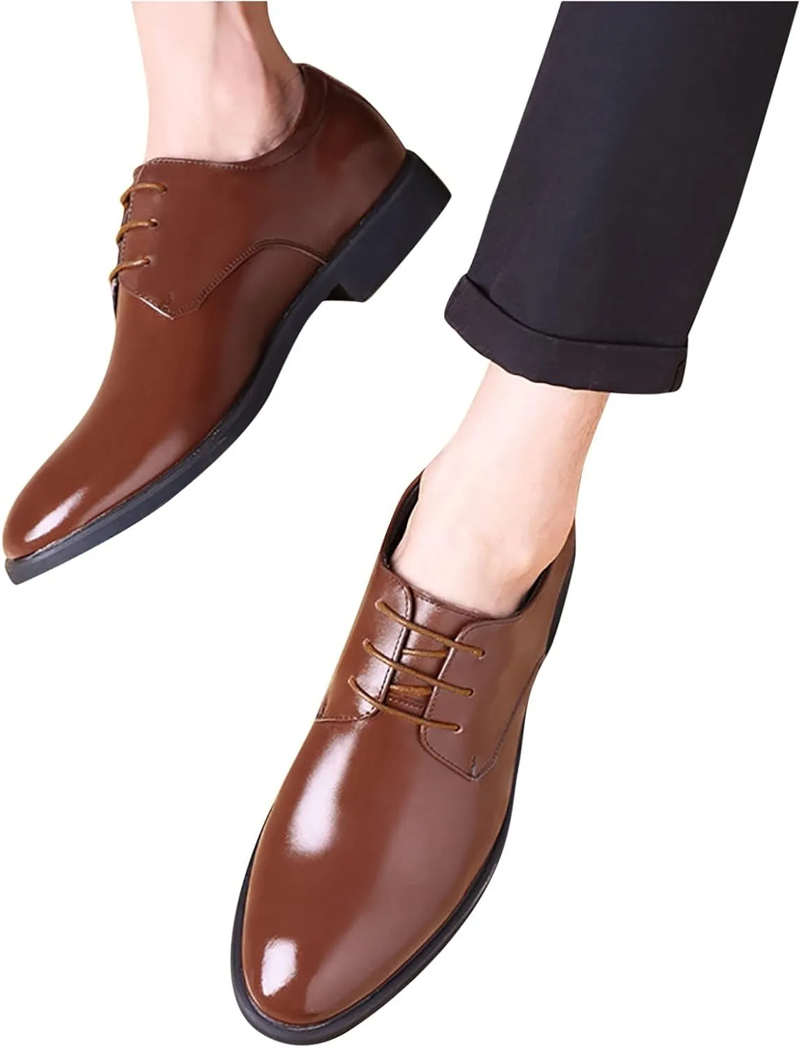 Men's Dress Shoes Wide Width 13 Color Solid Business Fashion Summer Style Shoes Leather Men's Leisure Breathable Men's Leather Shoes Leather Dress Shoes