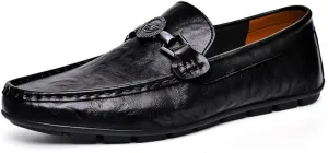 Men's Formal Business Leather Dress Shoes Mens Retro Comfortable Non-Slip Softsole Walking Oxford Shoes