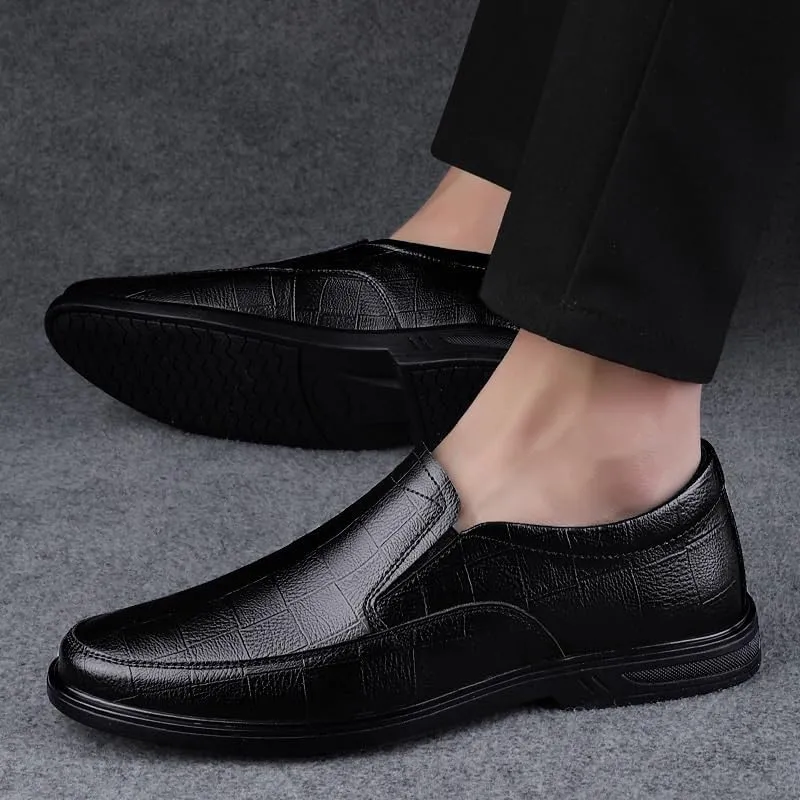 Mens Loafers Modern Classic Formal Men's Leather Dress Shoe