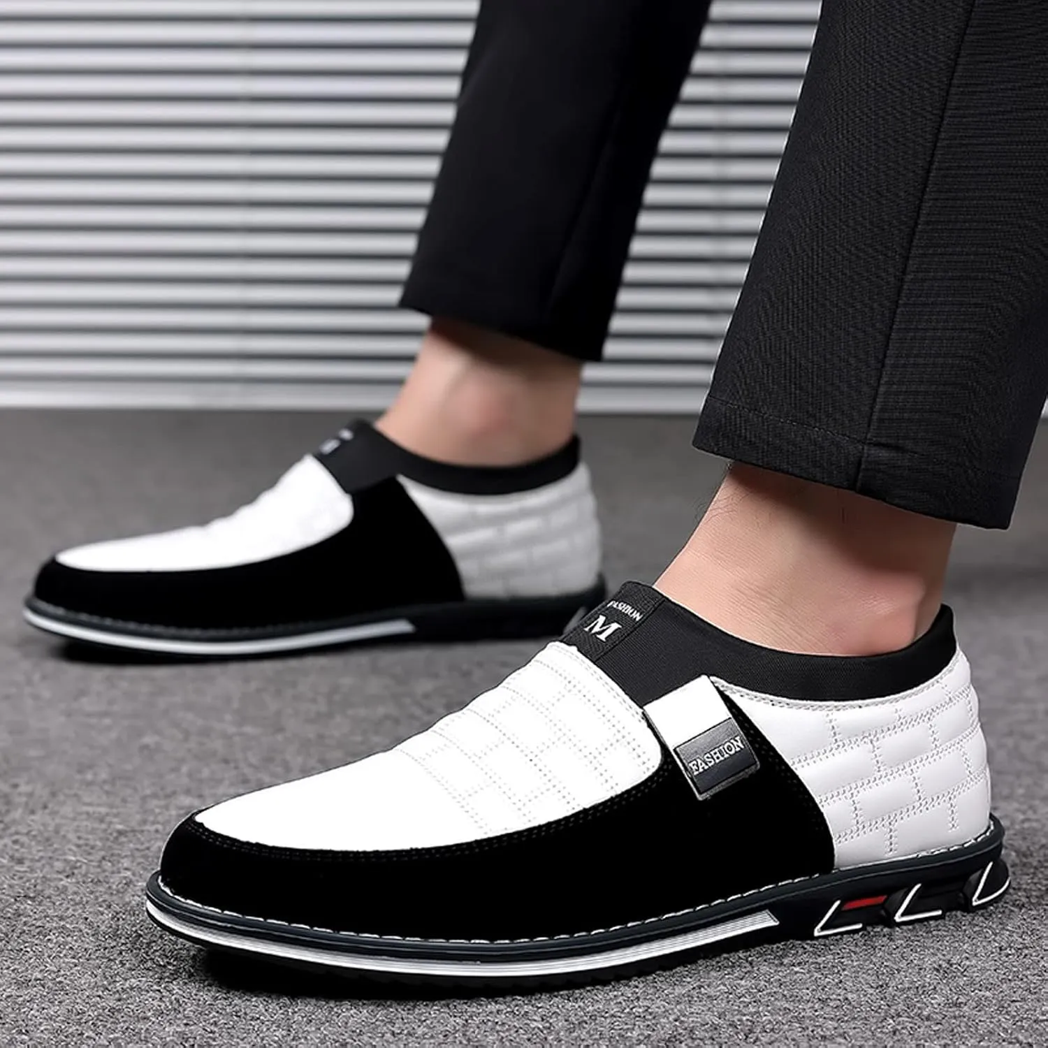 Men's Oxfords Formal Dress Shoes Fashion Style Men's Breathable Comfortable Business Slip Black Oxford Shoes for Men