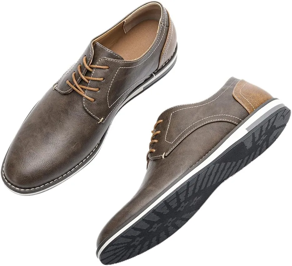 Mens Oxfords Prom Dress Wedding Casual Leather Derby Fashion Formal Business Tuxedo Walking Shoes for Men