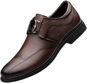 Mens Oxfords Shoes Classic Pointed Toe Orthopedic Leather Shoes Faux Patent Leather Tuxedo Dress Shoes