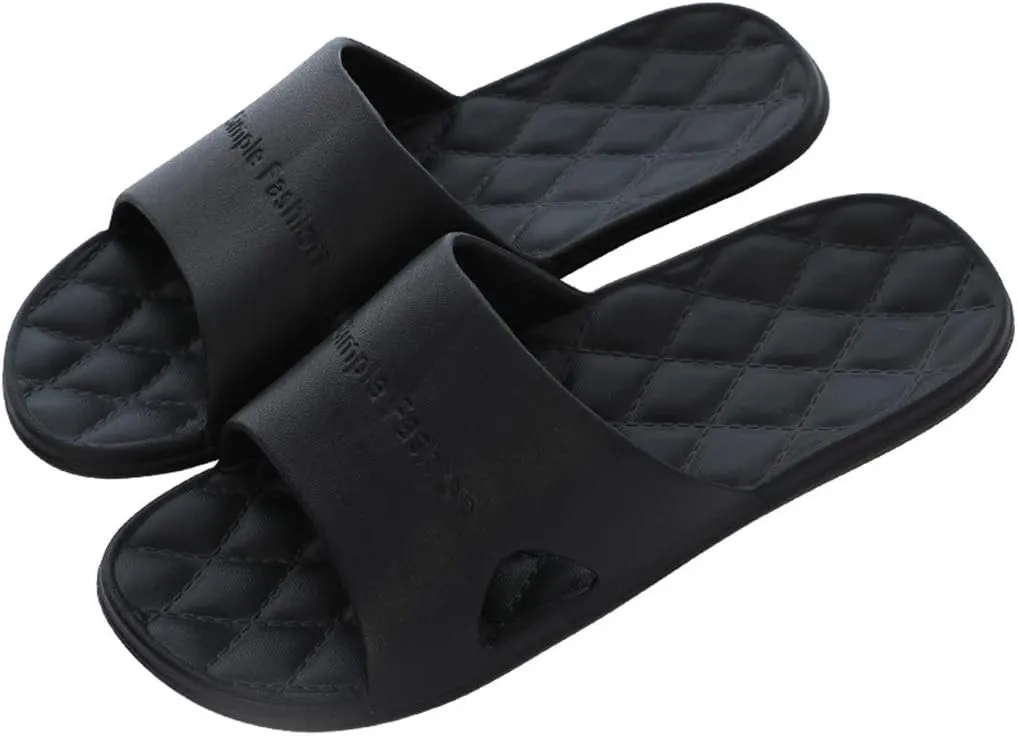 Mens Shower Shoes Slides for Women Bathroom Slippers Men Womens Slides Travel Bathroom Soft Sole Slippers