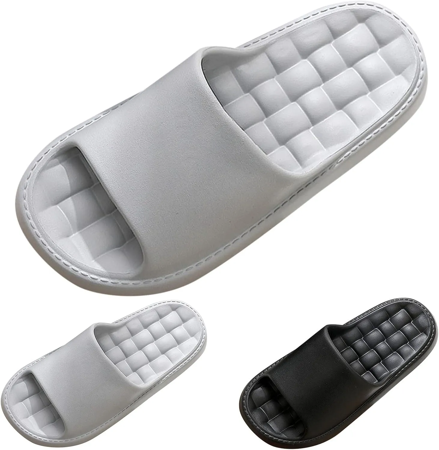 Mens Shower Shoes Slides for Women Cloud Slippers for Men Shower Shoes Women Spa Pool Quick Drying Slippers