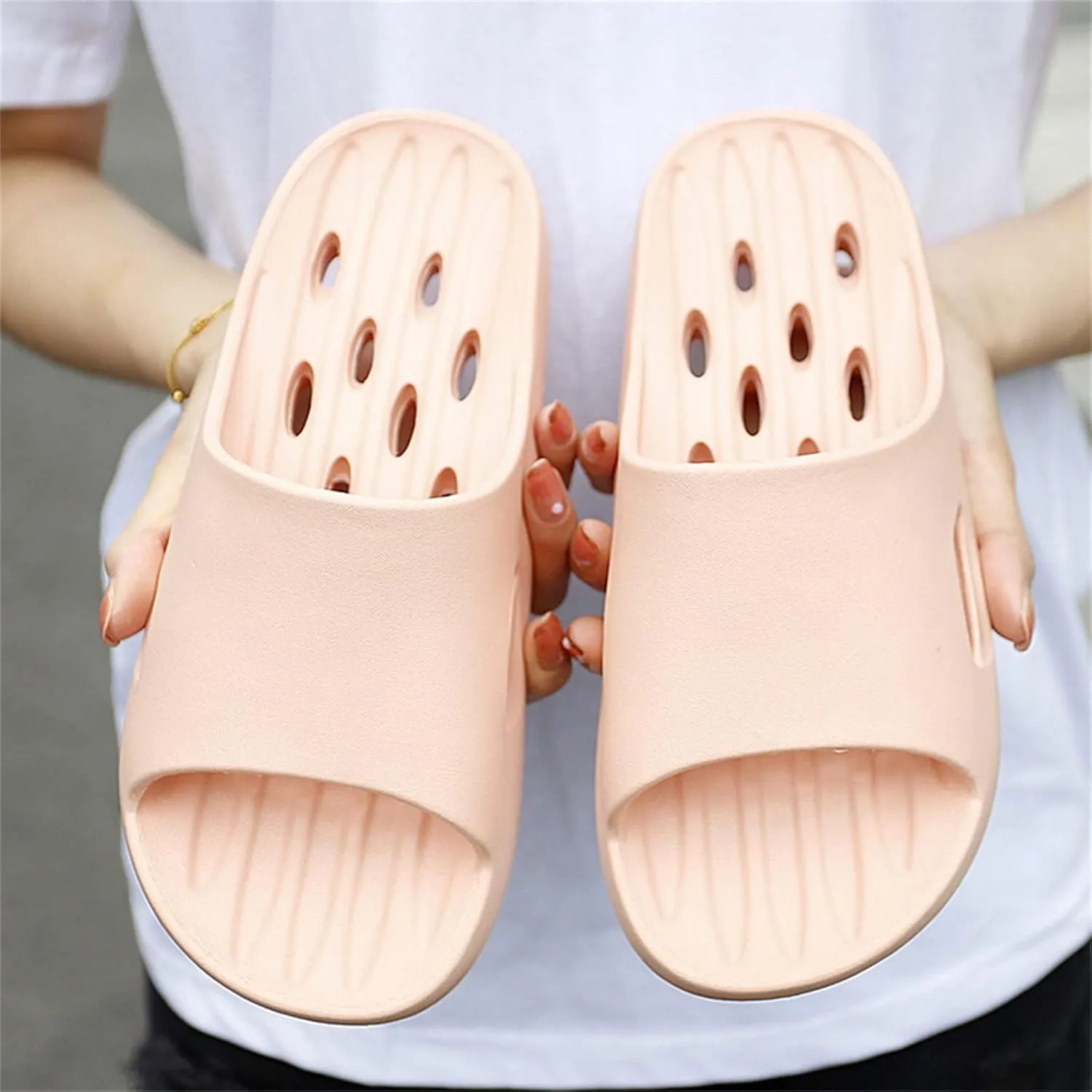 Mens Shower Shoes Slides for Women Cloud Slippers for Men Womens Slides Beach Travel Bathroom Slippers
