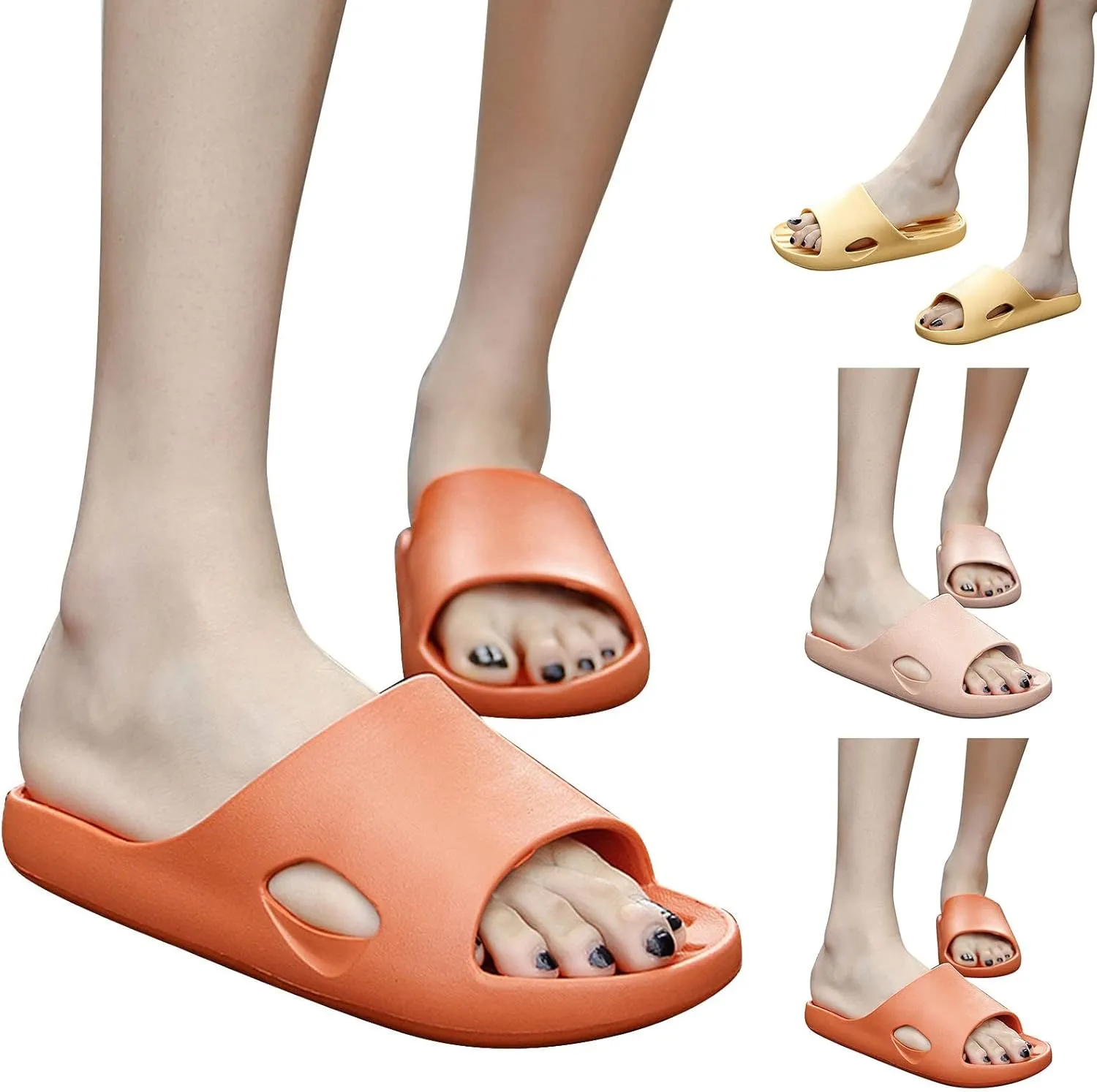 Mens Shower Shoes Slides for Women Cloud Slippers for Men Womens Slides Beach Travel Bathroom Slippers