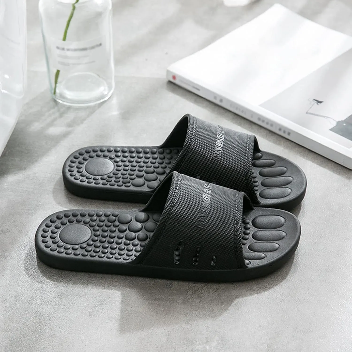 Mens Shower Shoes Slides for Women Cloud Slippers for Men Womens Slides Gym House Pool Slippers