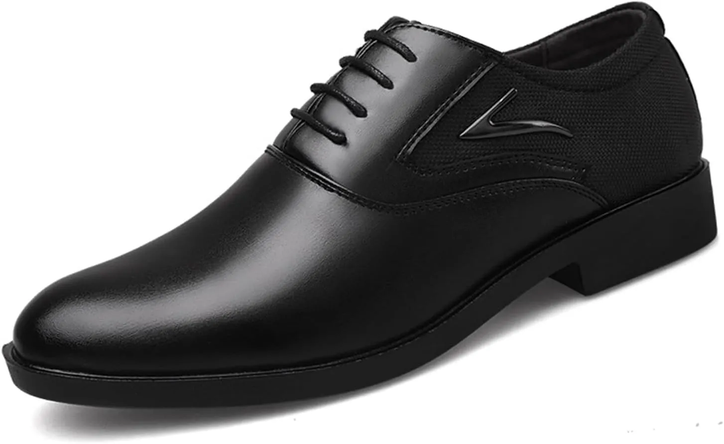 Men's Slip On Oxford Dress Shoes Classic Lace Up Patchwork Lightweight Breathable Formal Wedding Business Shoes