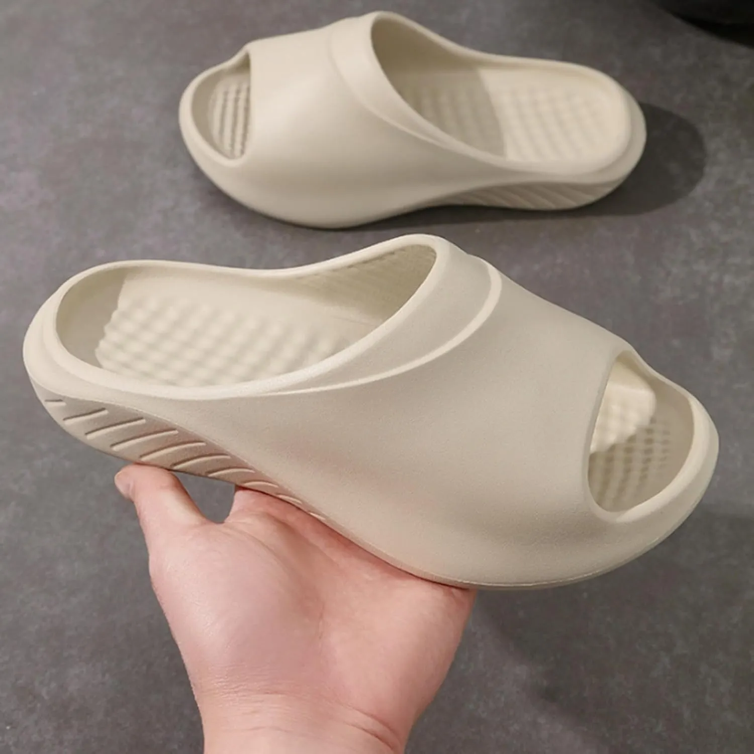 Mens Slippers Slides for Women Bathroom Slippers Men Womens Slides Beach Ultra Comfort Open Toe