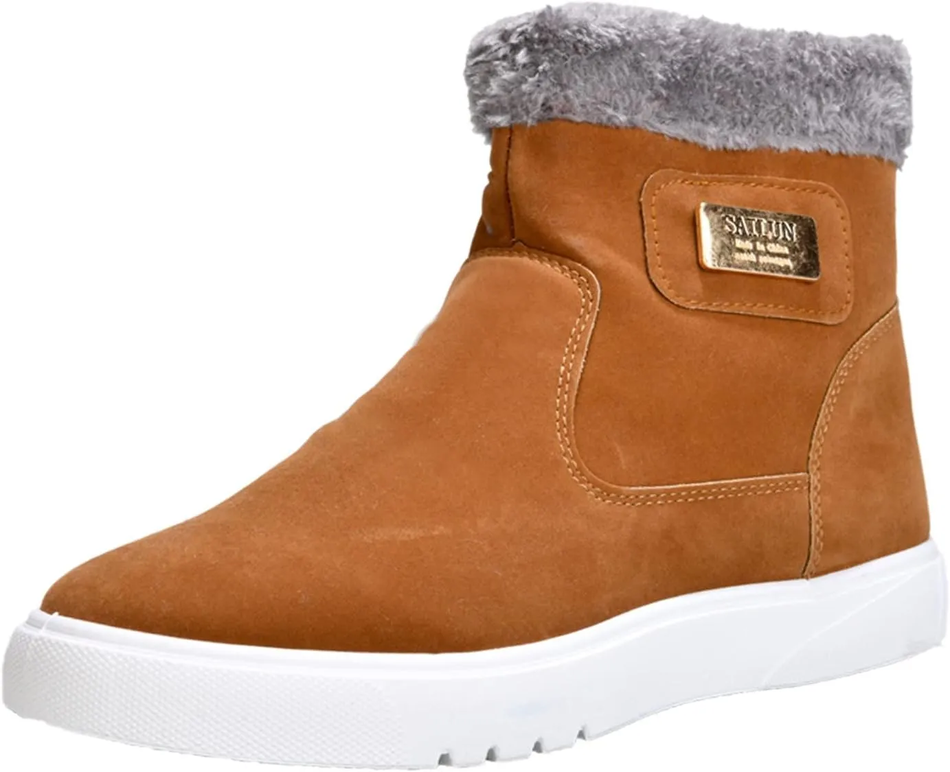Men's Winter Boots High Top Men's Shoes Shoes Thickened Warm Snow Boots Snow Work Boots Men