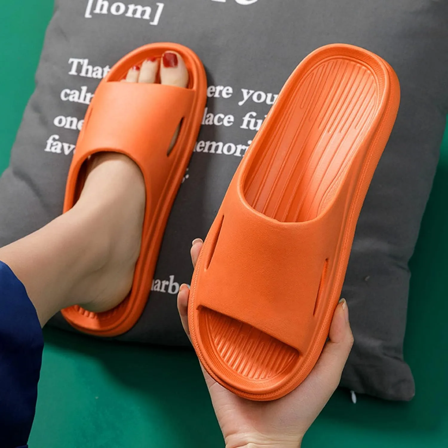 Non Slip Shower Shoes for Women Travel Slippers for Women Open Toe Shower Shoes Women's Fashion Slippers