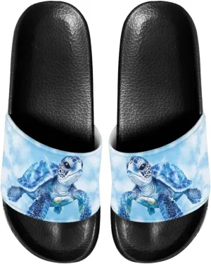 Open Toe Slippers for Women Rubber Slides Womens Sandal Slippers