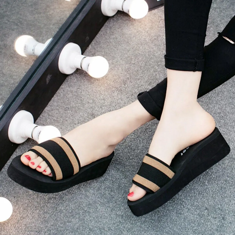Platform Sandals for Women 2025 Open Toe Chunky Heel Platform Sandals Adjustable Ankle Strap Lightweight Design Summer Beach Vacation Dressy Outdoor Shoes