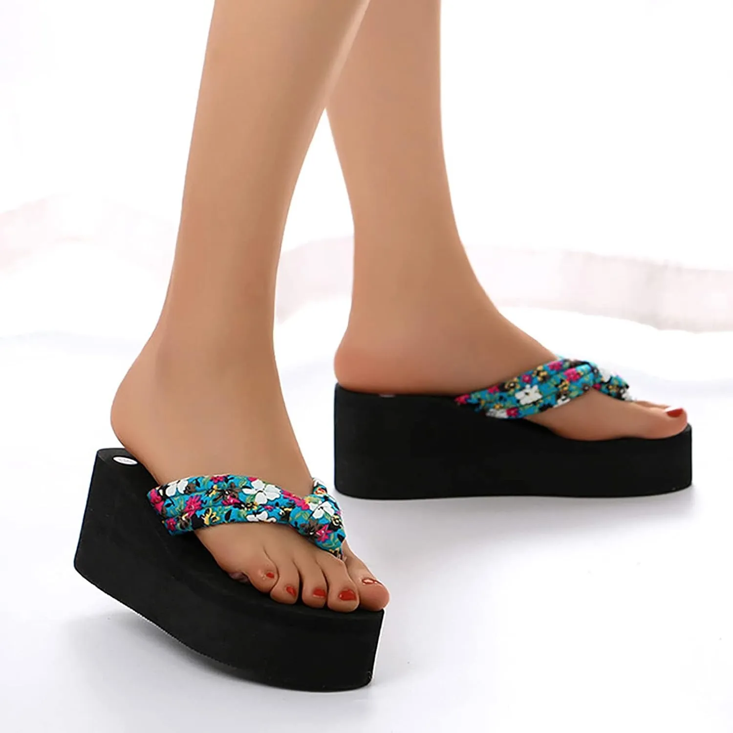 Platform Sandals Women Cork Sole Espadrille Slide Wedges with Adjustable Ankle Strap and Open Toe Casual Footwear Orthopedic Sandal Beach Dressy Flip Flops for Wide Toe 2025 Spring