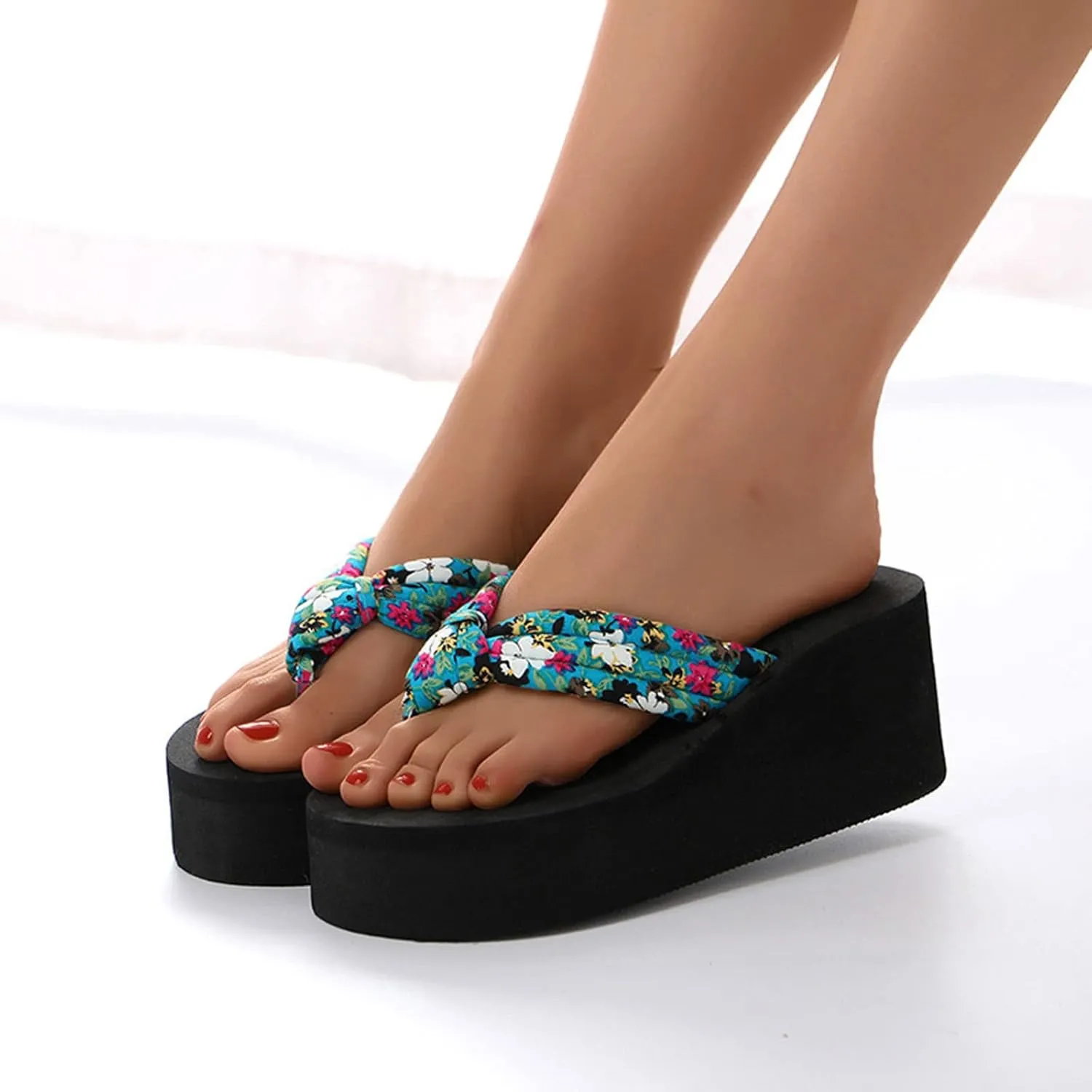 Platform Sandals Women Cork Sole Espadrille Slide Wedges with Adjustable Ankle Strap and Open Toe Casual Footwear Orthopedic Sandal Beach Dressy Flip Flops for Wide Toe 2025 Spring
