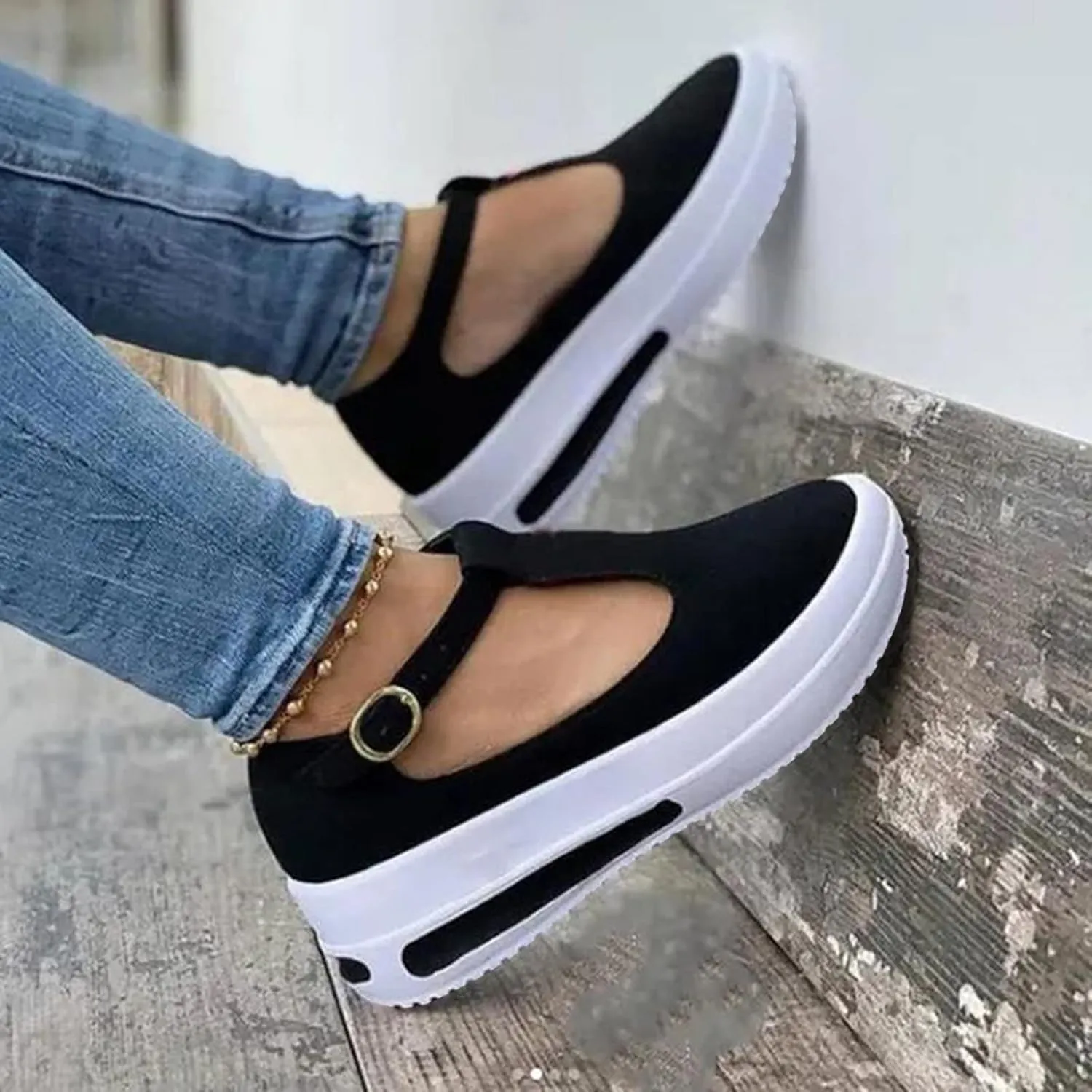 Platform Sandals Women Slip On Espadrille Wedges with Cork Sole and Adjustable Ankle Strap for Summer Casual Looks Orthopedic Sandal Beach Dressy Flip Flops for Wide Toe 2025 Spring