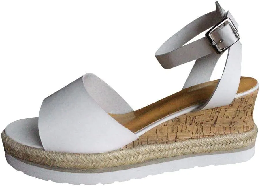 Platform Sandals Women Slip On Slide Comfortable with Memory Foam Footbed and Low Wedge Heel for Errand Running Comfortable Orthopedic Sandal Beach Dressy Flip Flops for Wide Toe 2025 Spring