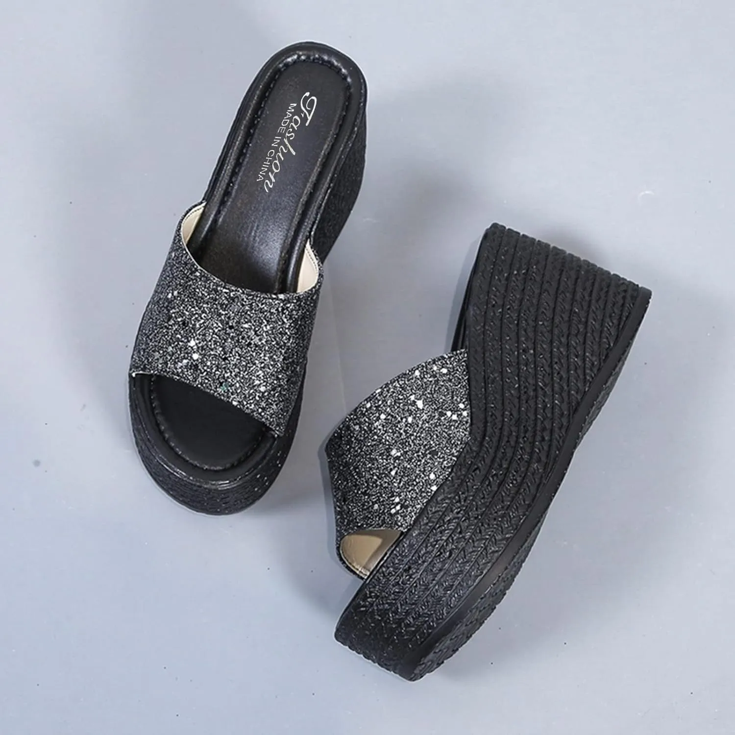 Platform Sandals Women Wedge Adjustable with Straps Chunky Cork Sole Breathable Summer Slides Arch Support 2025 Spring and Summer Vacation