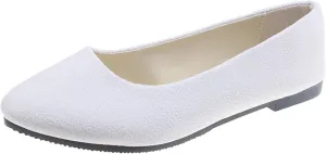 Pointed Toe Flats for Women Dressy Casual, Low Heel Dress Shoes Comfortable, Slip-on Business Work Loafer Shoes for Women