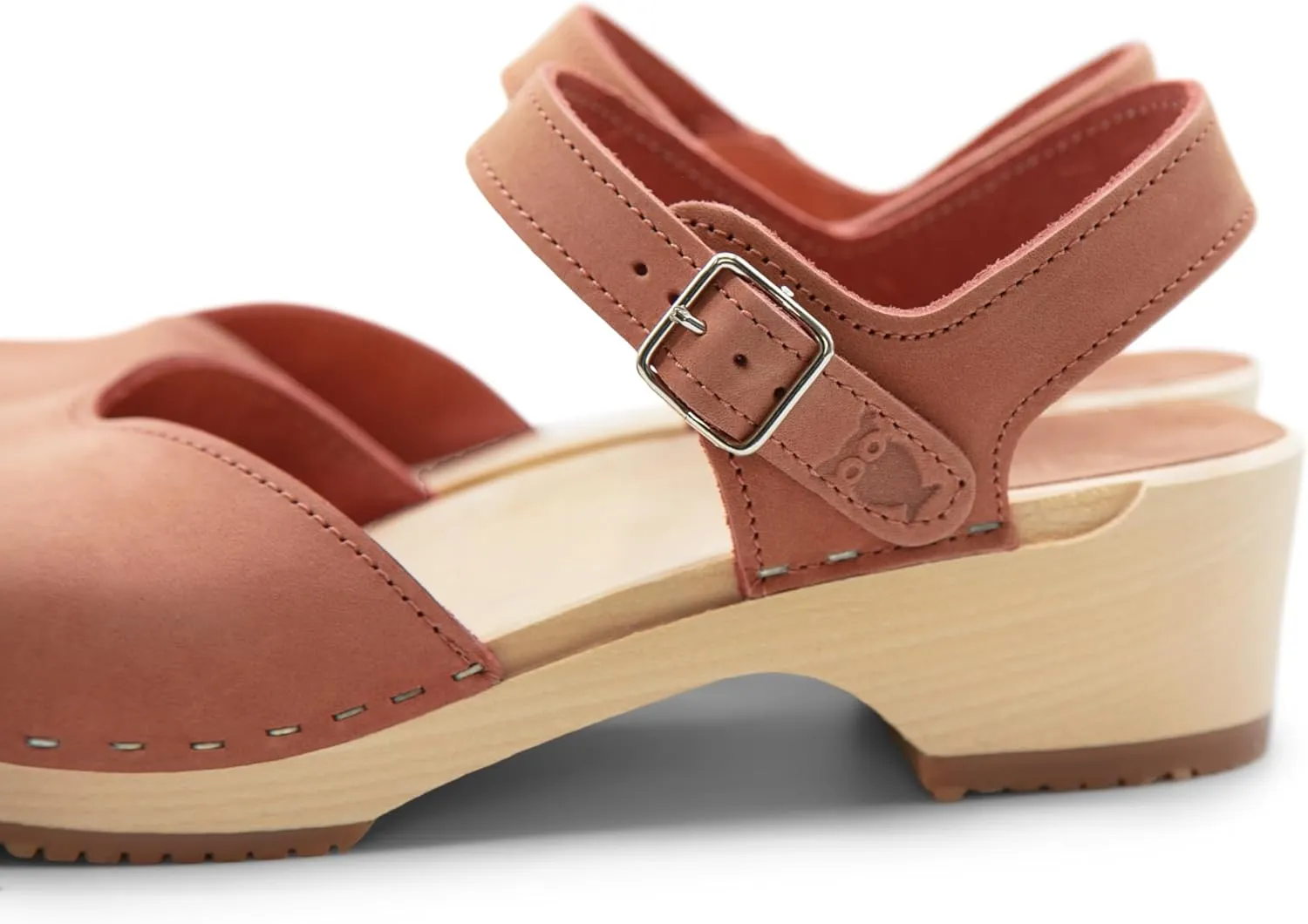 Sandgrens Handmade Swedish Wood Clogs for Women, Low Heel Sandals | Saragasso