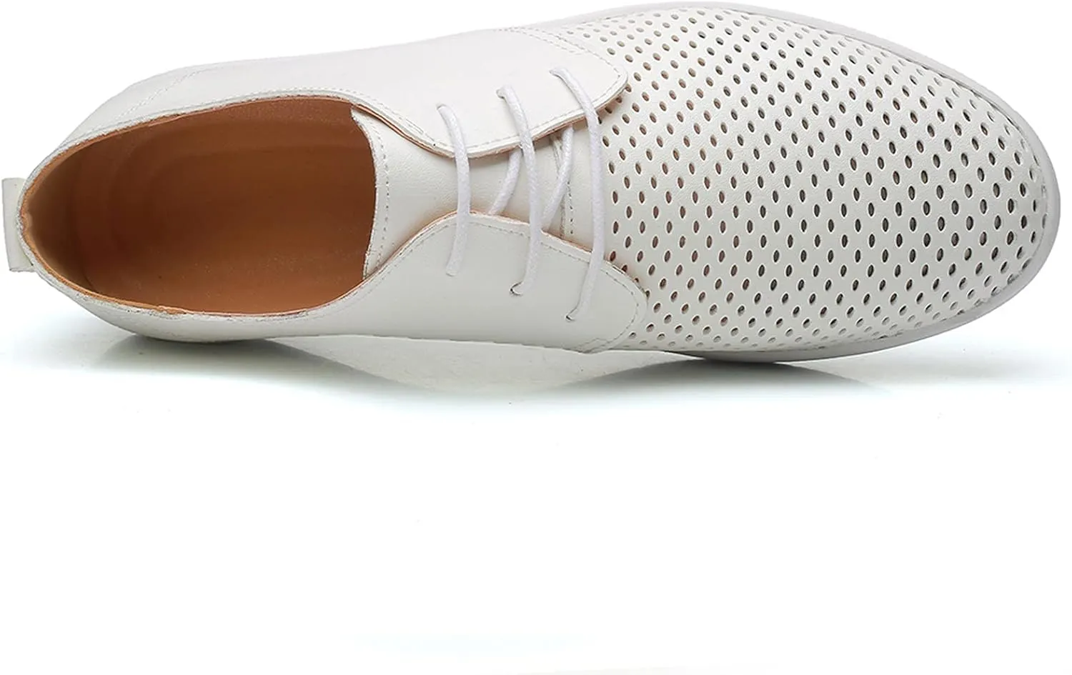 Semi Formal Leather Shoes Men Style Men's Summer Leather Solid Summer Shoes Breathable Men's Dress Shoes Formal Oxfords