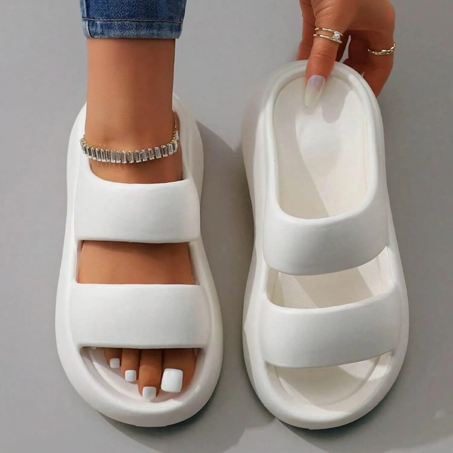 Shower Shoes for Women Indoor Home Beach Non Slip Sandal Shower Pool Slides Women's Non Slip Slippers