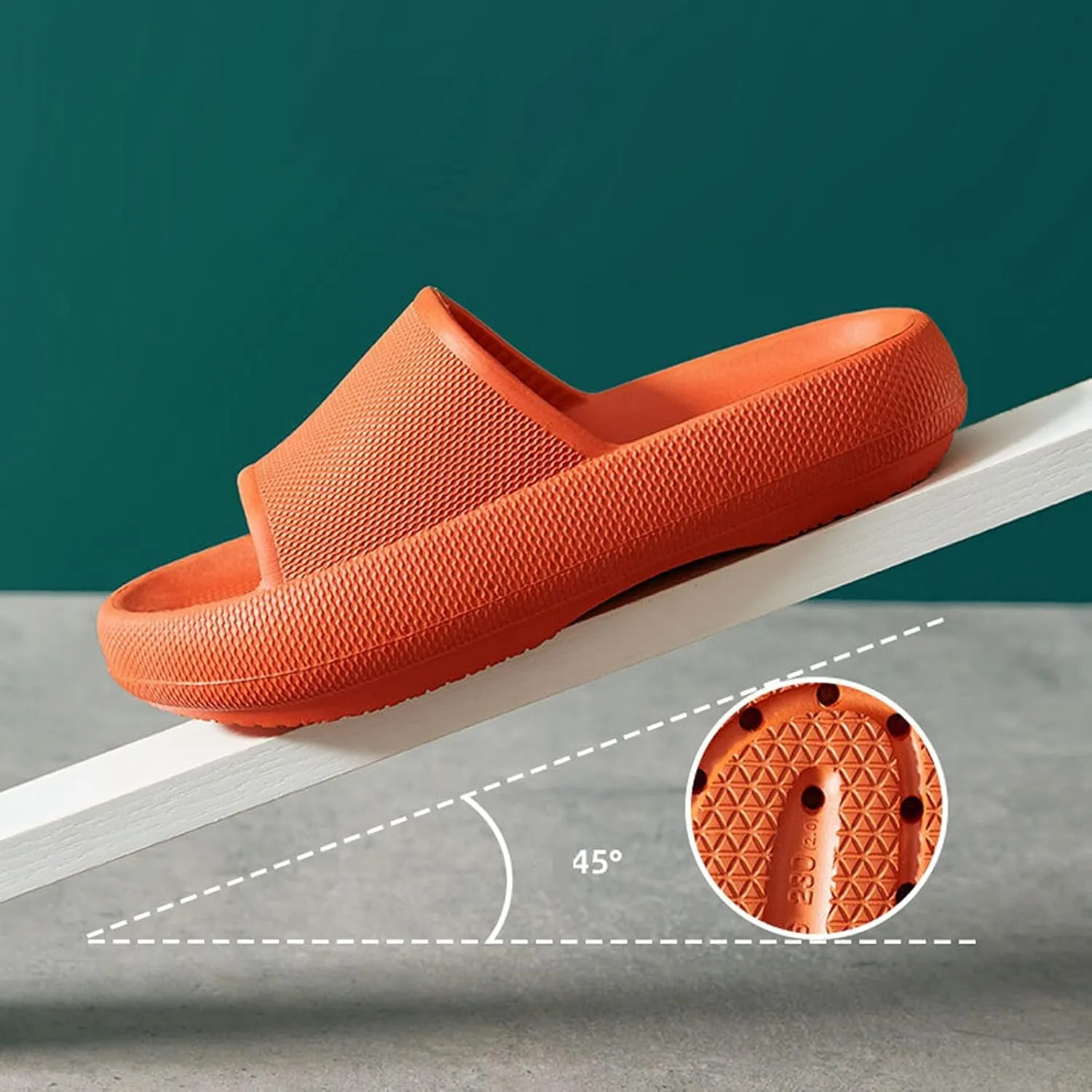 Shower Slippers Men's Shower Shoes Bathroom Slippers Womens Slides Travel Shoes for Living Room Pool Beach Spa Public Showers