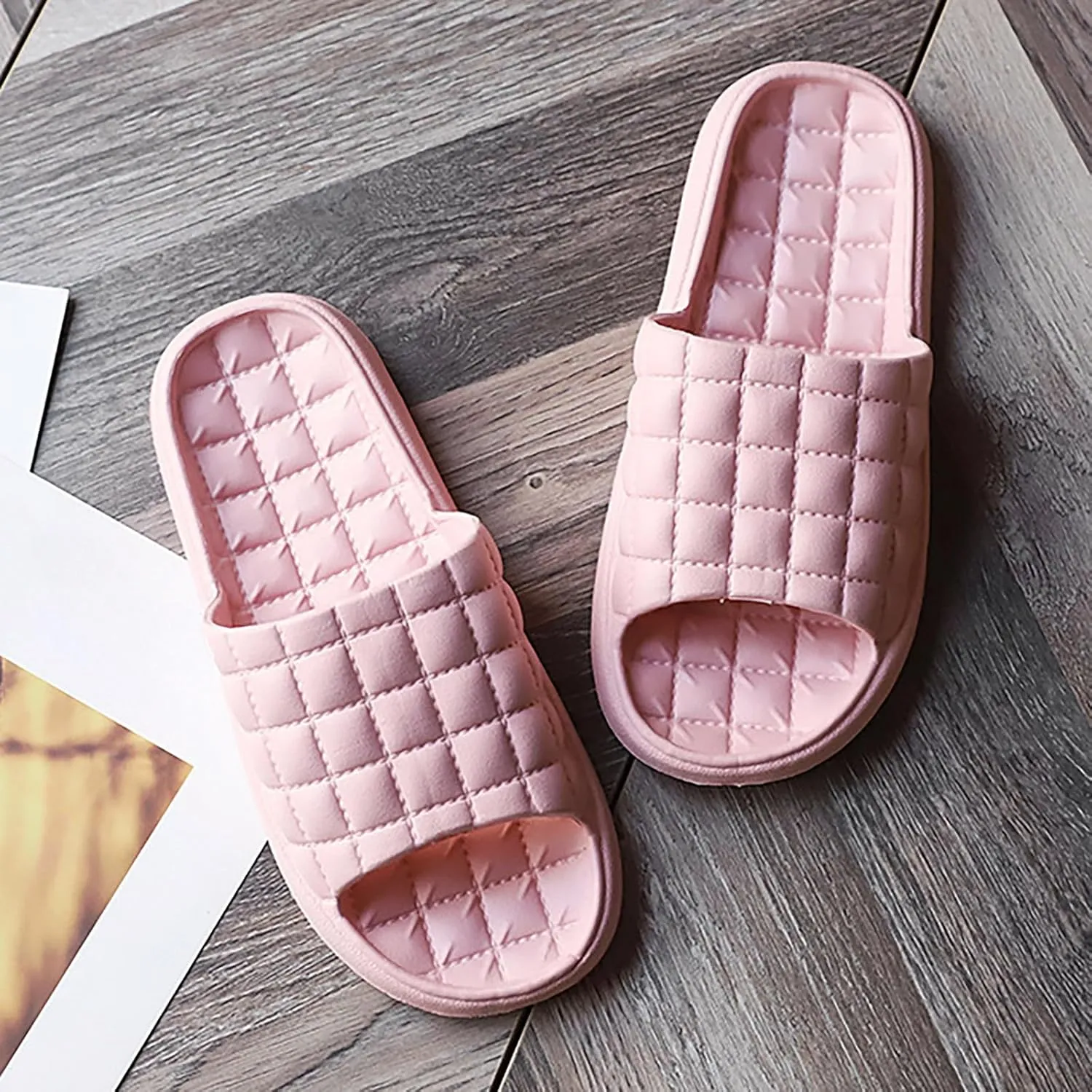 Slides for Men Shower Shoes Women Bathroom Slippers Men Womens Slides House Public Gym Slippers