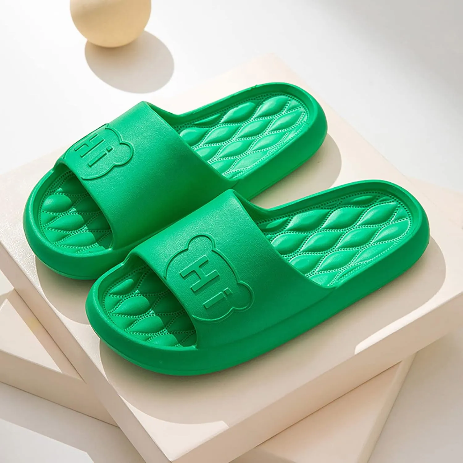 Slides for Men Shower Shoes Women Cloud Slippers for Men Slides Women Non Slip Dorms Open Toe Slippers
