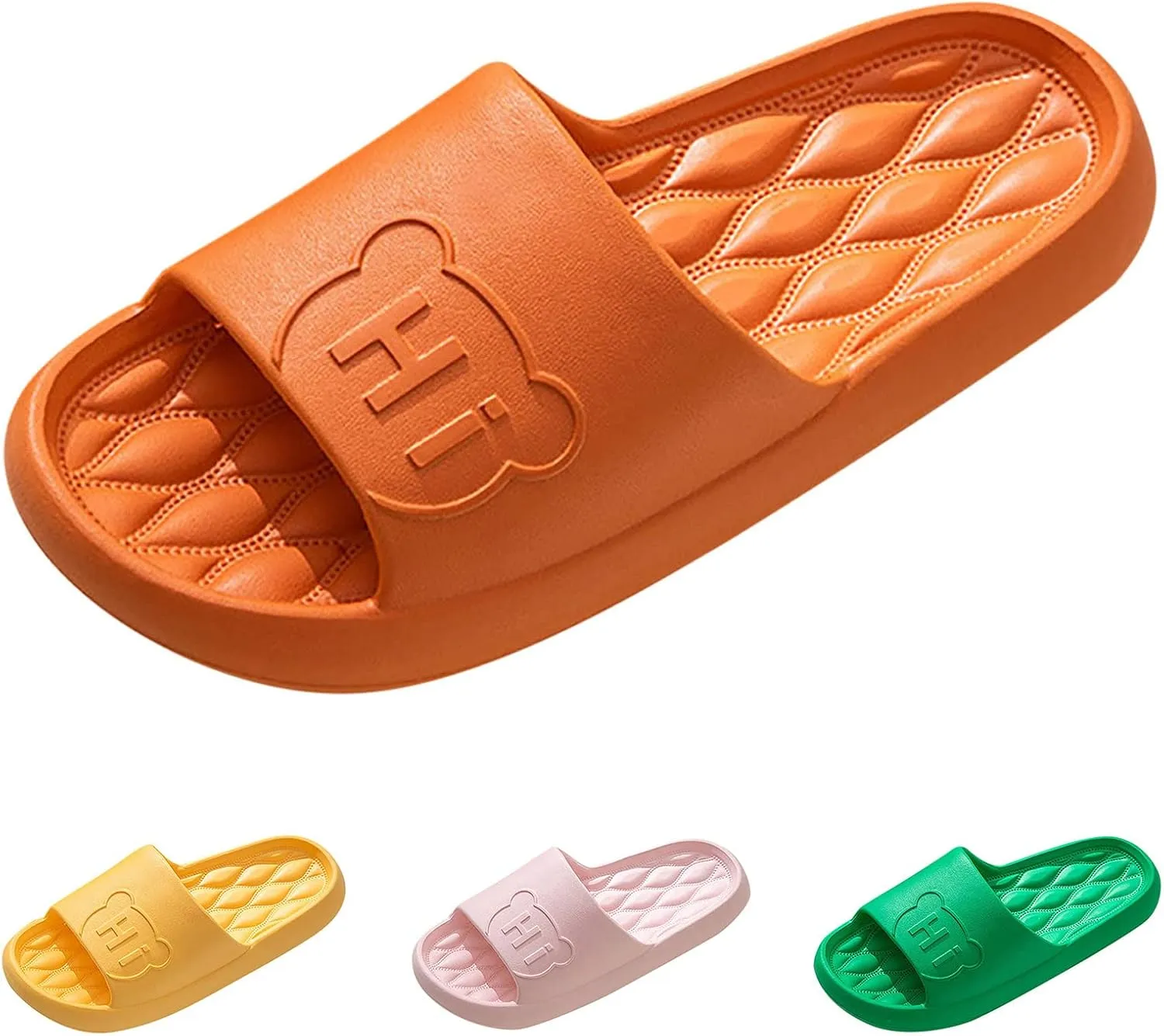 Slides for Men Shower Shoes Women Cloud Slippers for Men Slides Women Non Slip Dorms Open Toe Slippers