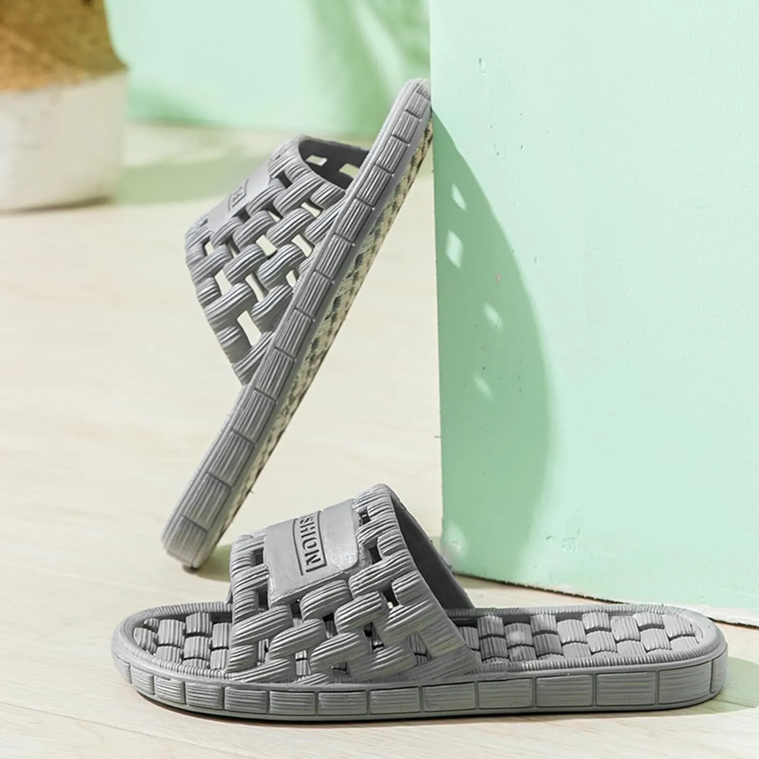 Slides for Men Slides for Women Cloud Slippers Men Shower Shoes Women Indoor Outdoor Indoor Bathroom Slippers
