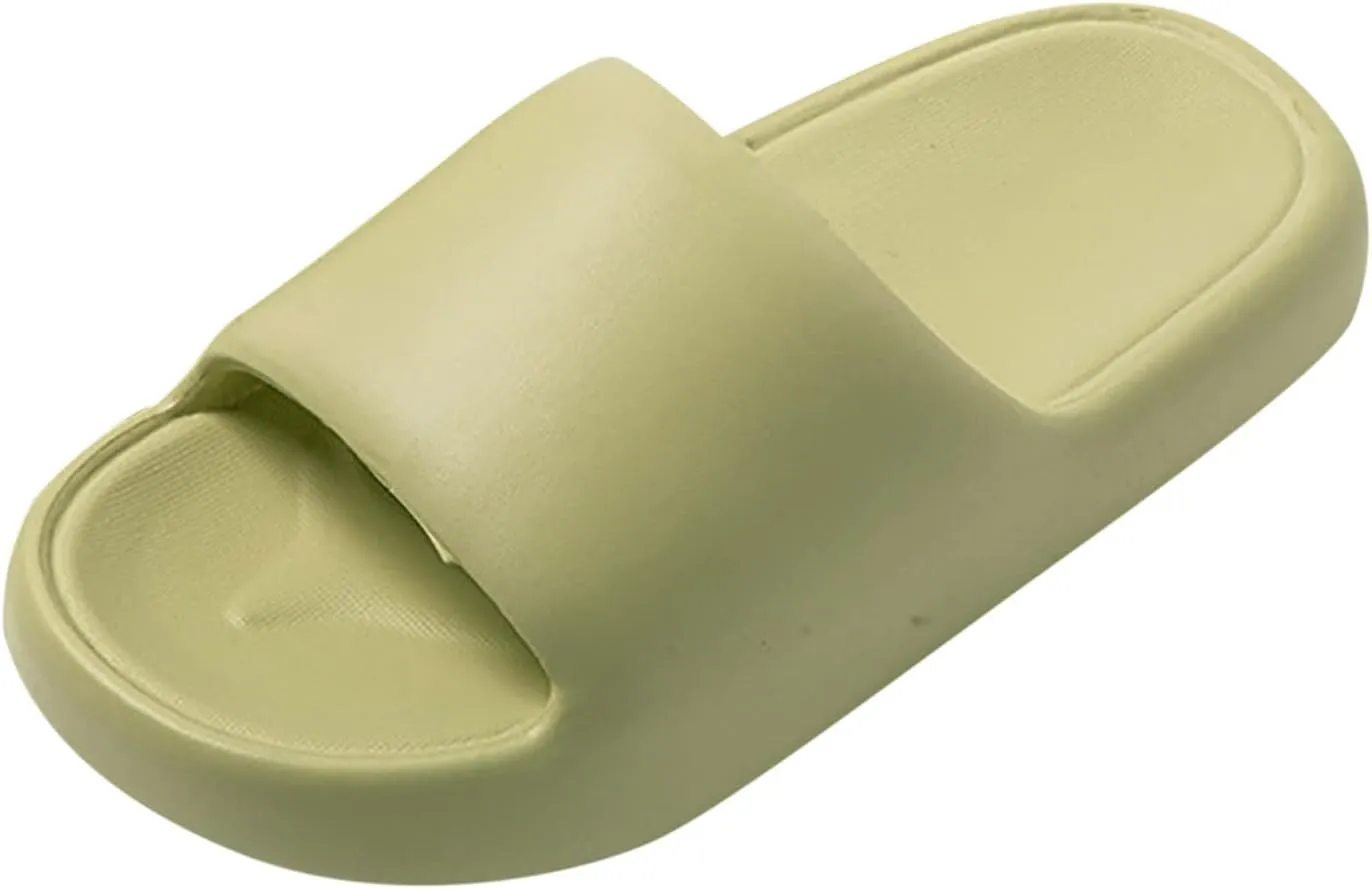 Summer Slides Sandals for Women Indoor Slides Bathroom Sandals Soft Soled Slides Shower Shoes for Women
