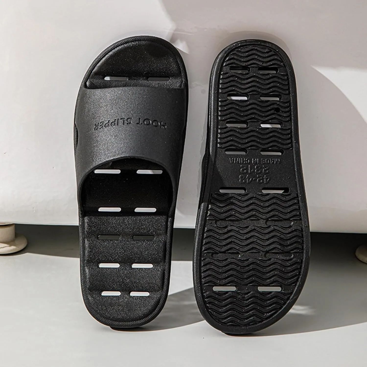 Summer Slides Sandals for Women Open Toe Shower Shoes Bathroom Sandals Walking Sandals Slides for Women
