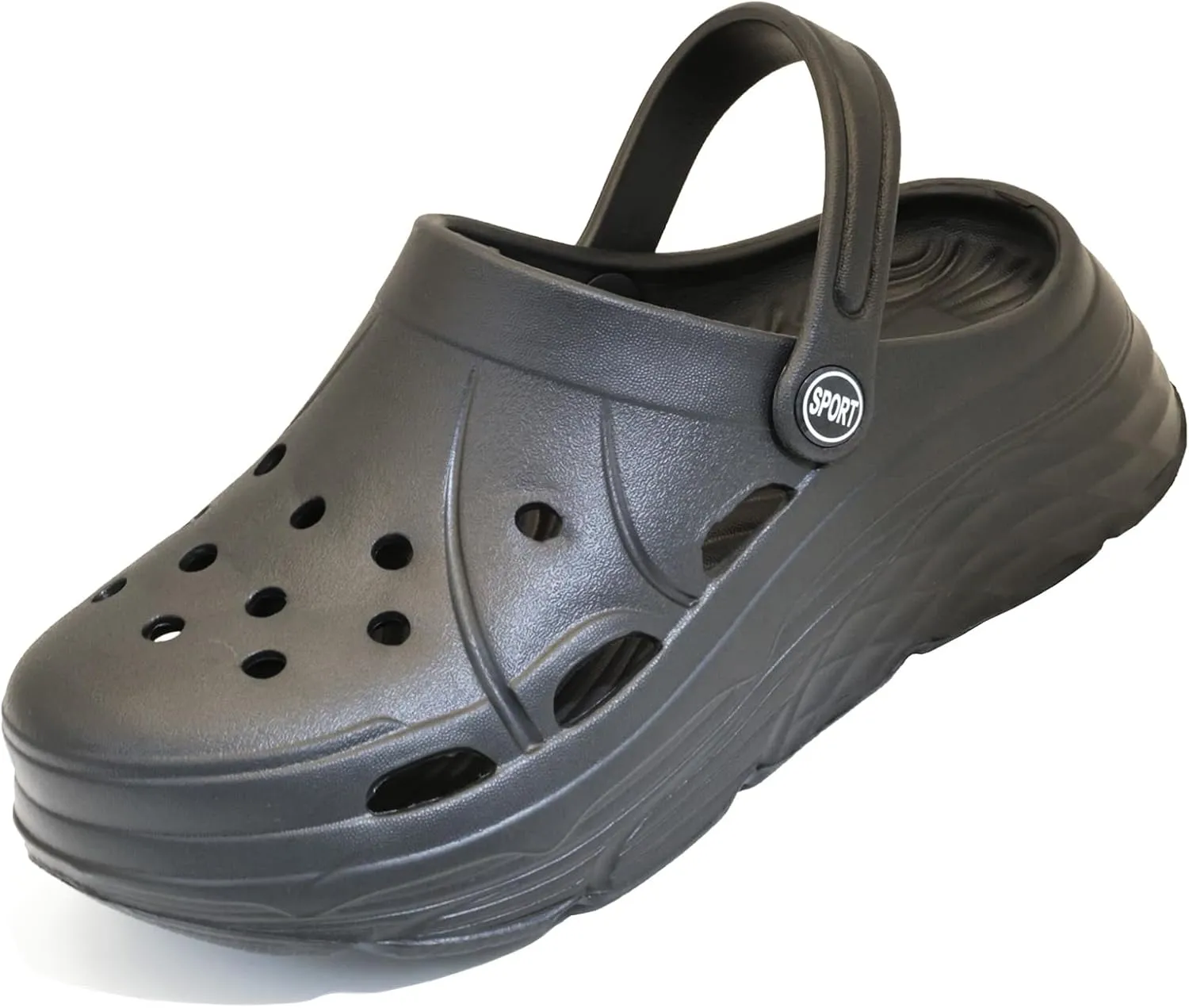 Thick Sole Platform Clogs for Women, Ultra Lightweight Garden Shoes for Girls, Summer Sandals Slip Resilient Arch Support Comfy Waterproof Casual Slip-on Slides Outdoor Beach Slippers Closed Toe Mules