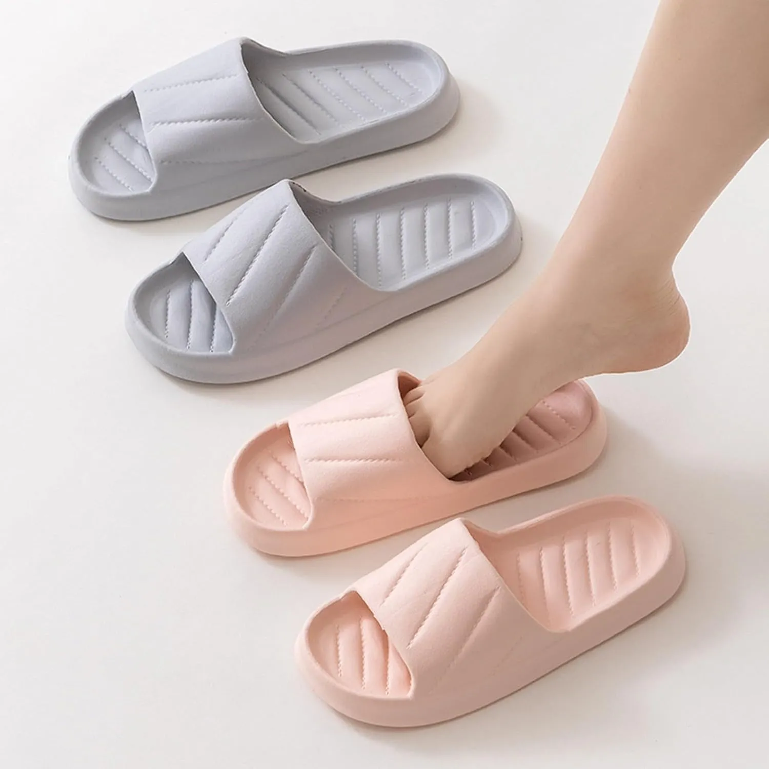 Travel Slippers for Women Indoor Slides Bathroom Sandals Breathable Casual Slides Sandals Slides for Women