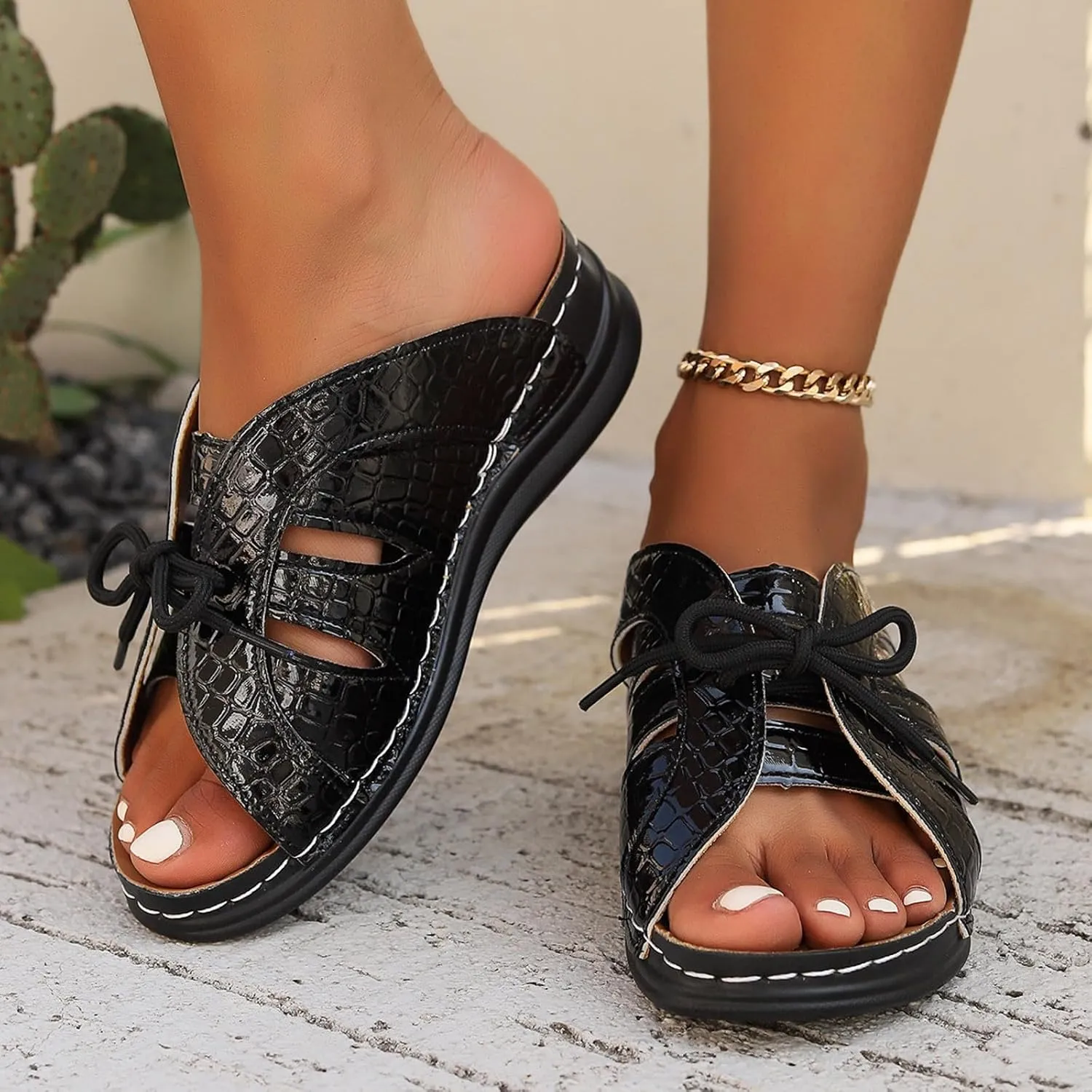 Vacation Sandals for Women Open Toe Flatform Fashion Slides Sandals Party Sandals Breathable Open Toe Sandals