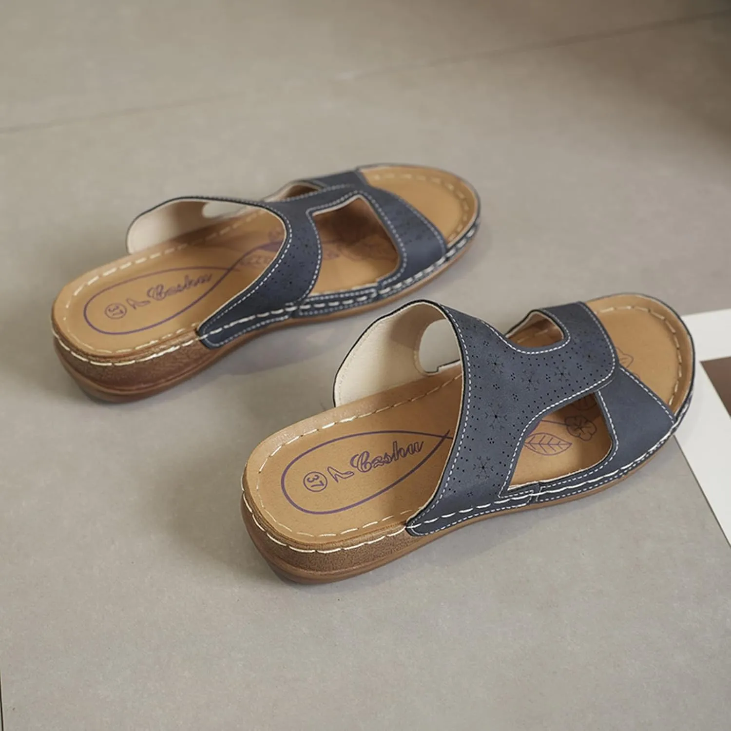 Versatile Wedge Sandals for Women Summer Low Wedges Womens Comfortable Open Toe Sandal Beach Non Slip Sandals