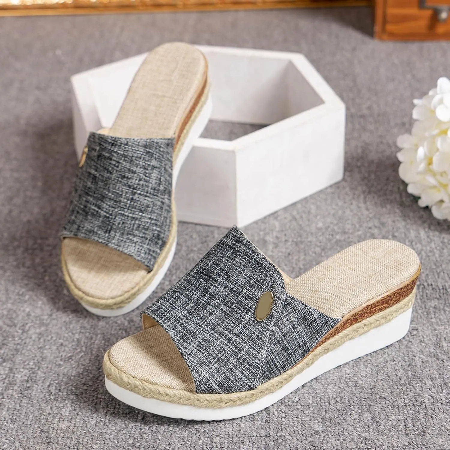 Wedge Cloud Slippers for Women Summer Outdoor Camping Walking Beach Sandals Slim Wedge Sandals Walking Sandals