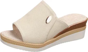 Wedge Cloud Slippers for Women Summer Outdoor Camping Walking Beach Sandals Slim Wedge Sandals Walking Sandals