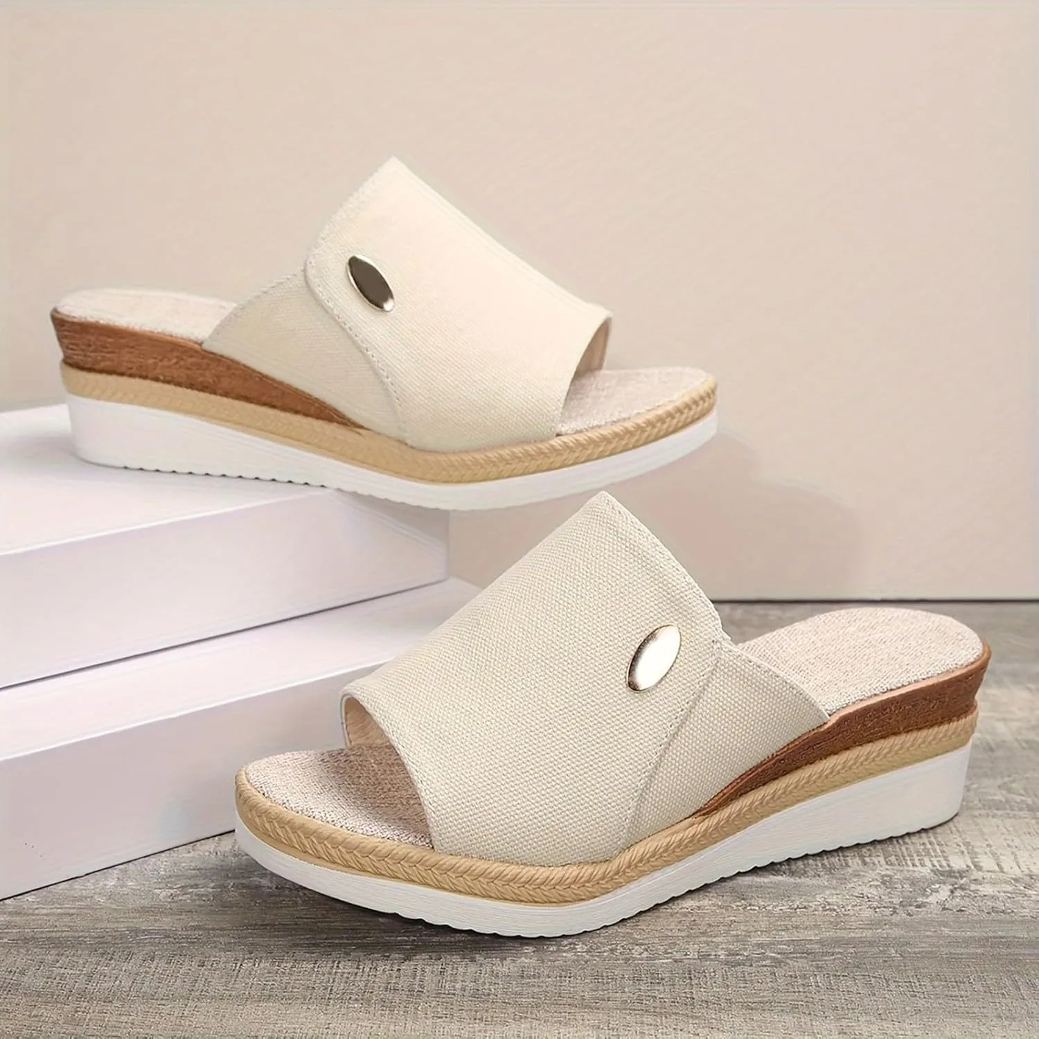 Wedge Cloud Slippers for Women Summer Outdoor Camping Walking Beach Sandals Slim Wedge Sandals Walking Sandals