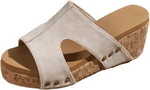Wedge Cloud Slippers for Women Vacation Wedges Sandals Memory Foam Slides Casual Sandals Indoor Outdoor