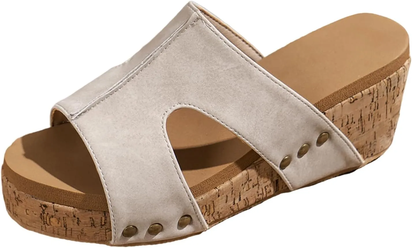 Wedge Cloud Slippers for Women Vacation Wedges Sandals Memory Foam Slides Casual Sandals Indoor Outdoor