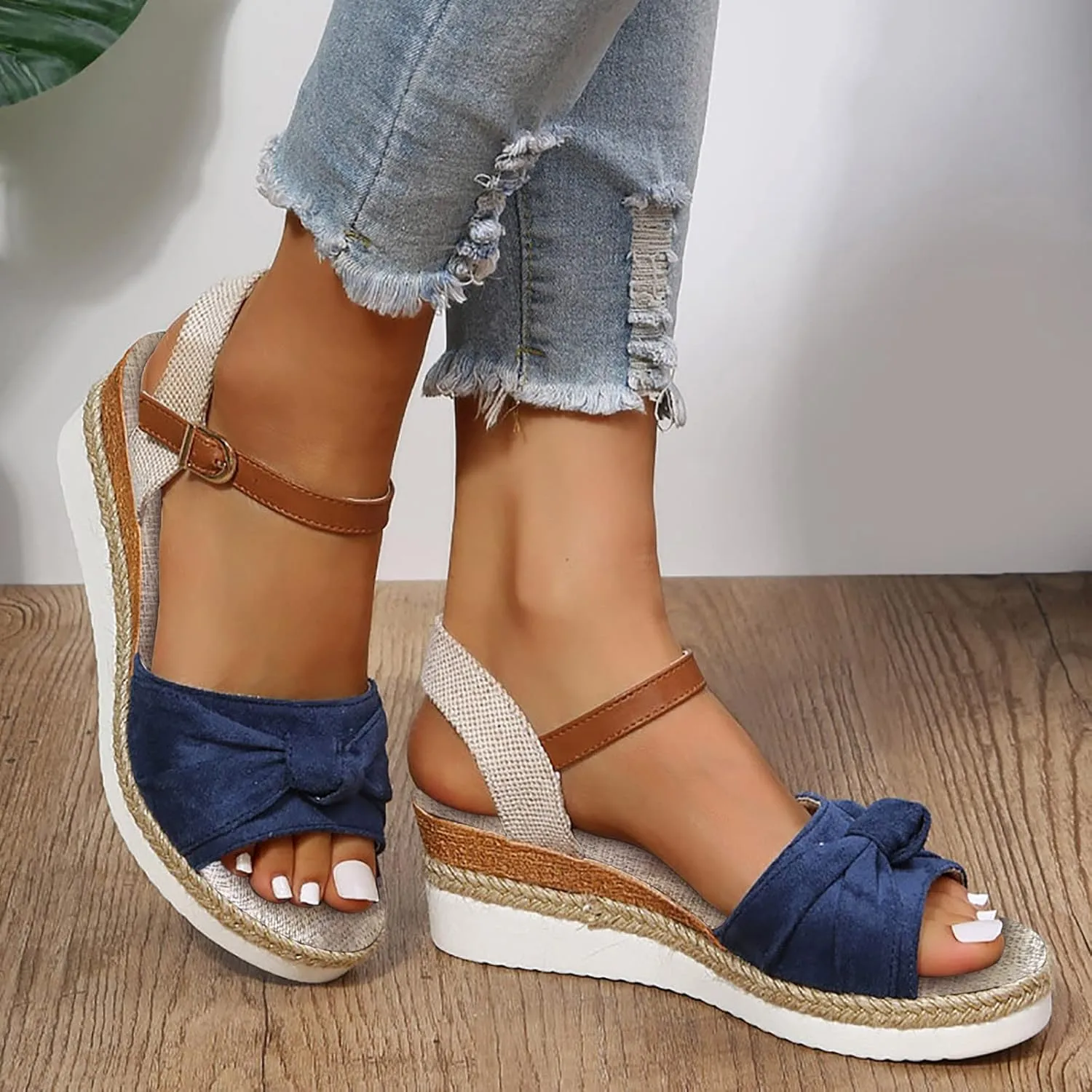 Wedge Sandals for Women Platform Open Toe Wedge Sandals Womens Comfortable Dressy Summer Sandal Orthopedic Sandals