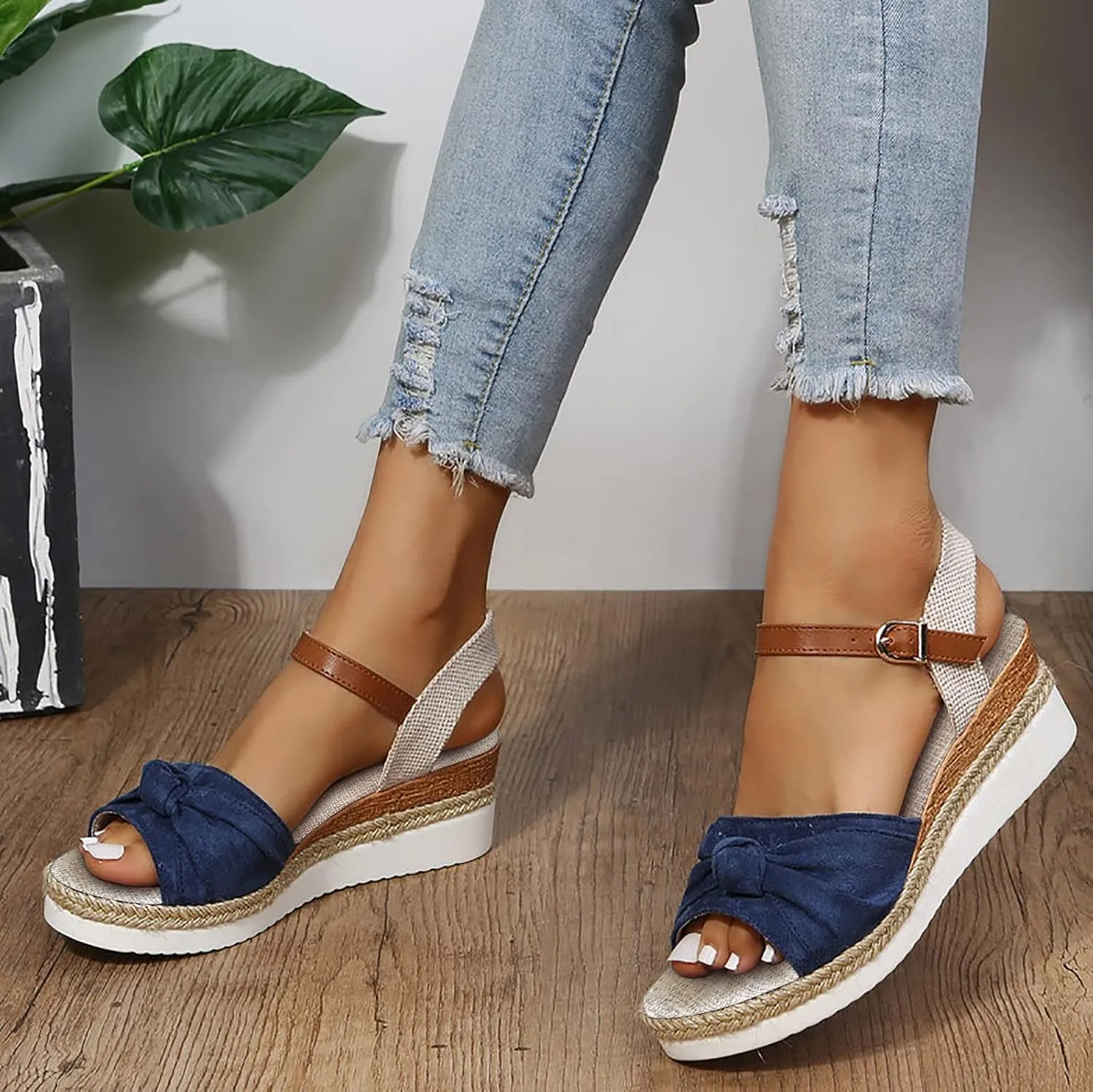 Wedge Sandals for Women Platform Open Toe Wedge Sandals Womens Comfortable Dressy Summer Sandal Orthopedic Sandals