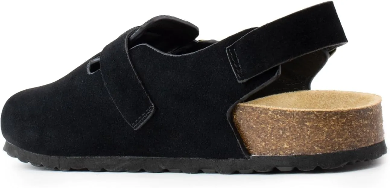 Wild Diva Womens Slingback Clogs Cork Footbed Sandals Comfort Mules with Arch Support Slip On Slippers
