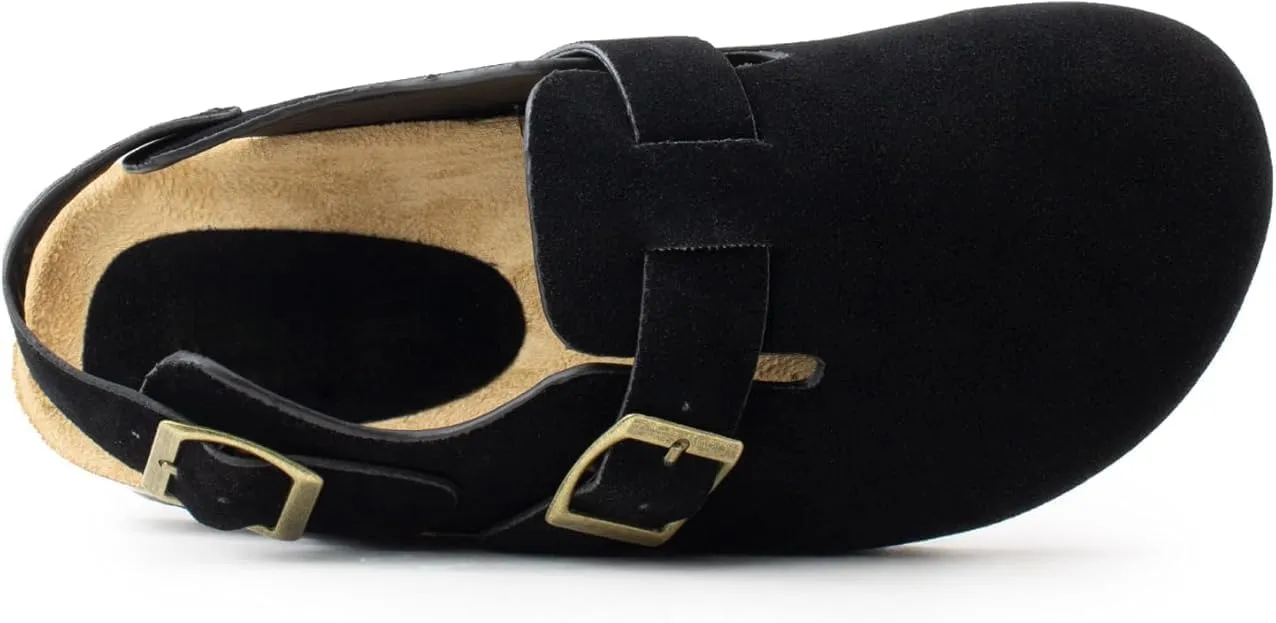 Wild Diva Womens Slingback Clogs Cork Footbed Sandals Comfort Mules with Arch Support Slip On Slippers
