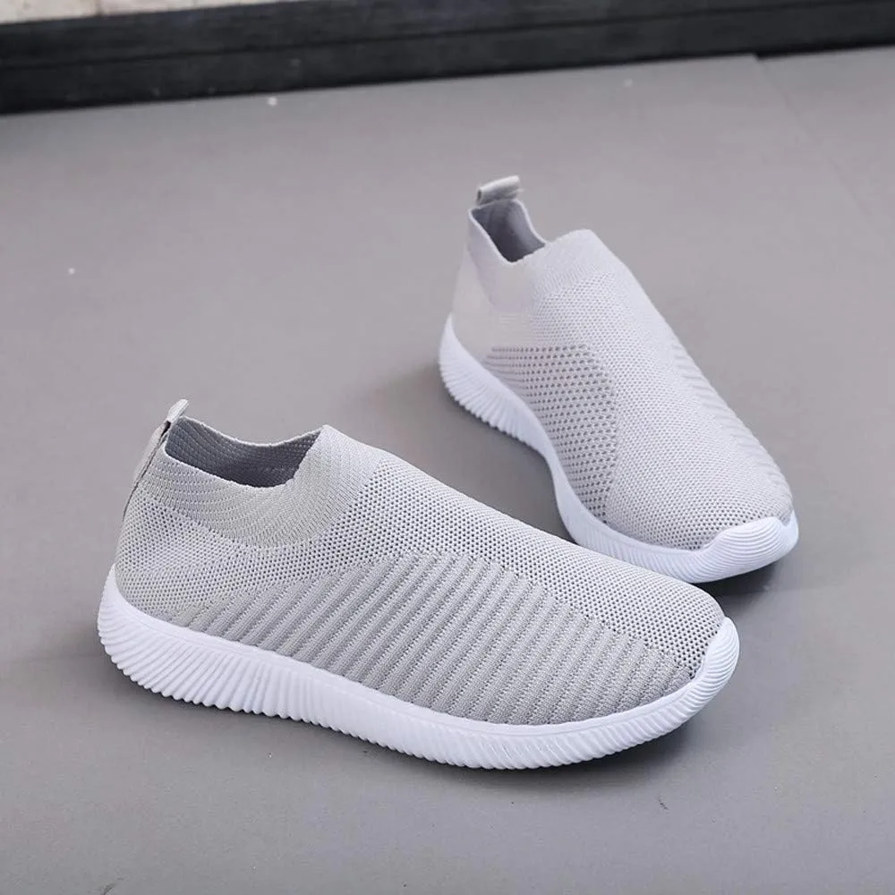 Women Tennis Running Shoes Lightweight Walking Shoes Casual Slip On Sneakers Breathable Workout Shoes for Travel Work