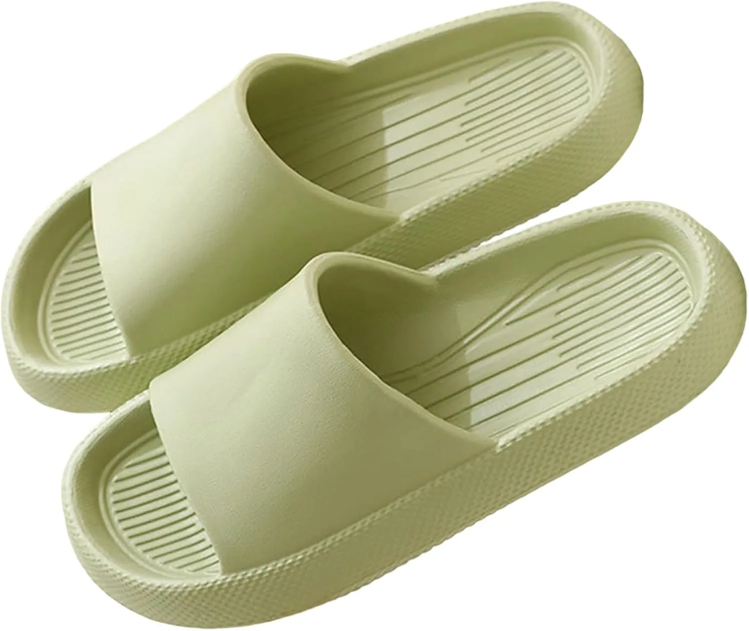 Women's Breathable Casual Sandals Shower Slippers Bathroom Sandals Memory Foam Slides Women's Cloud Slides