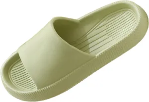 Women's Breathable Casual Sandals Shower Slippers Bathroom Sandals Memory Foam Slides Women's Cloud Slides