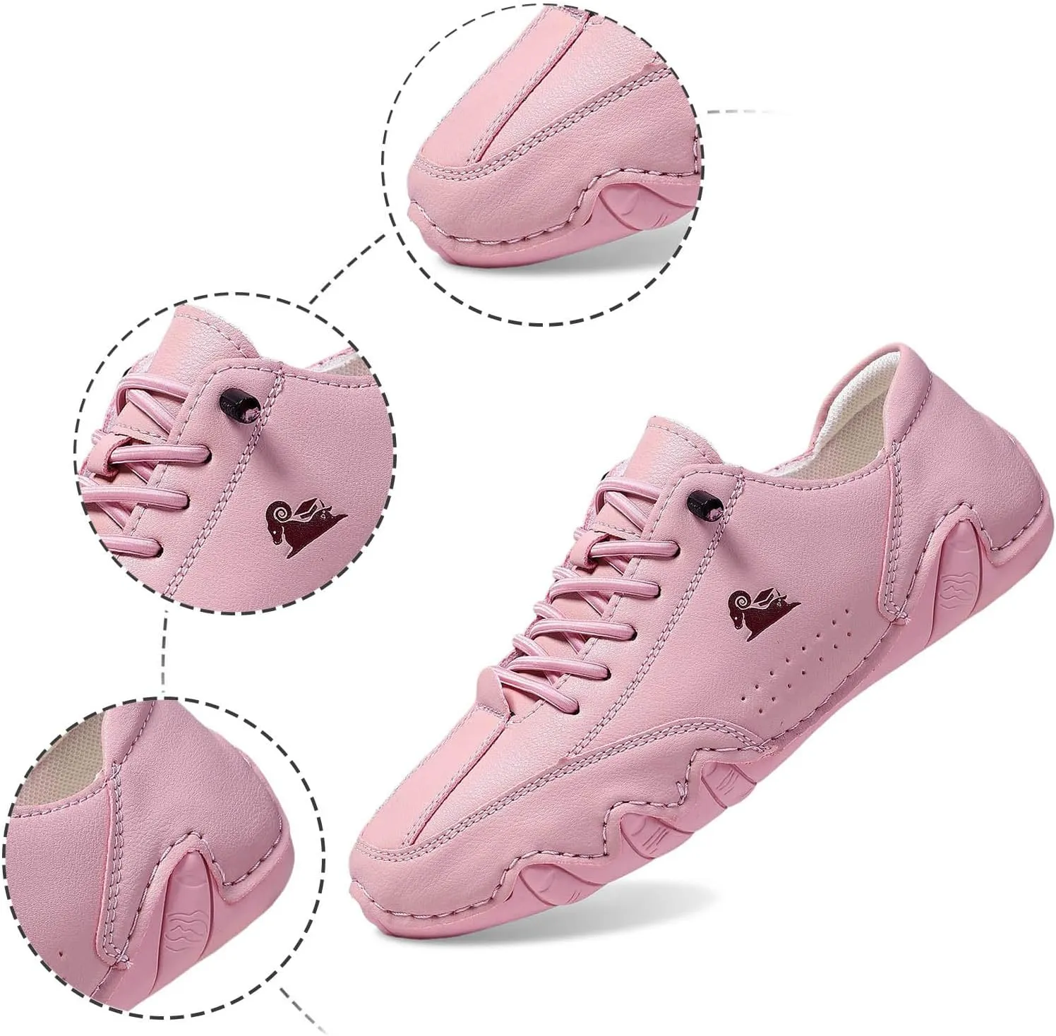 Women's Casual Sneakers Slip On Low Heel Comfortable Walking Shoes Fashion Loafers for Outdoor Driving and Daily